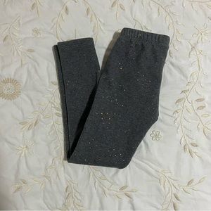 Gap Kids Gray Rainbow Sparkled Polka-Dot Soft Inside Sweatpants, M